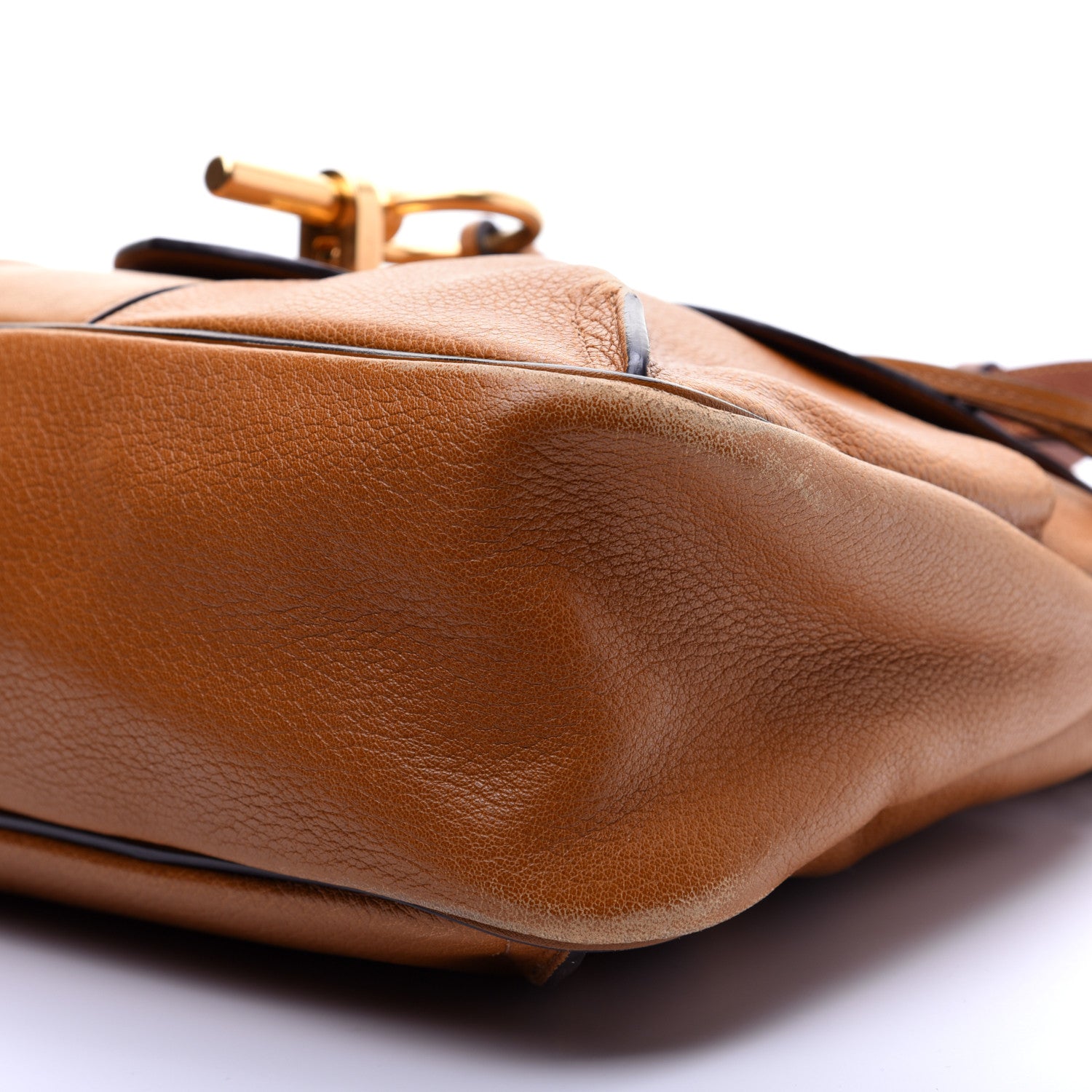 Chloe Grained Lambskin Medium Lexa Shoulder Bag Mustard Brown 8 of 16