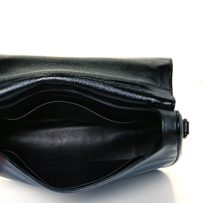 Christian Dior Grained Calfskin Stripe Dune Flap Black 12 of 13