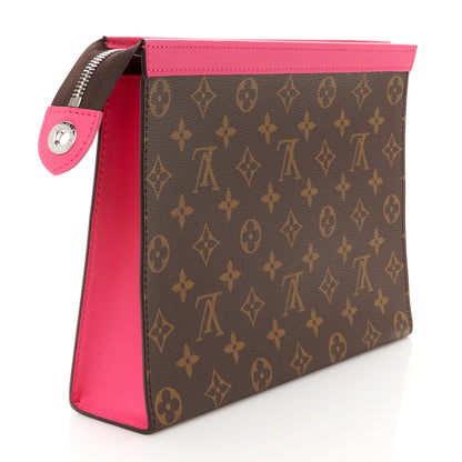Louis Vuitton Monogram Macassar Pochette Voyage MM Fuchsia 3 of 7