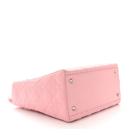 Christian Dior CHRISTIAN DIOR Lambskin Cannage Medium Lady Dior Pink 3 of 10