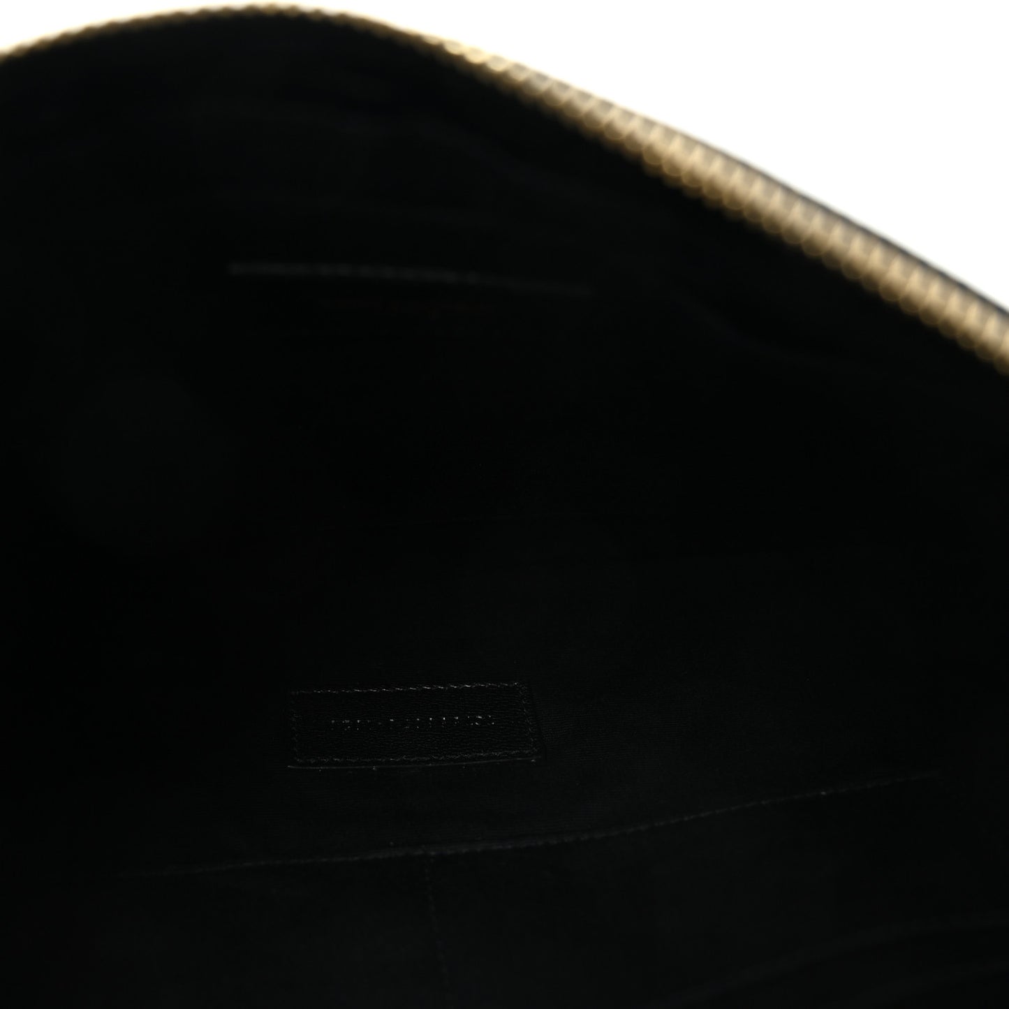 Calfskin Crocodile Embossed Tablet Pouch Black