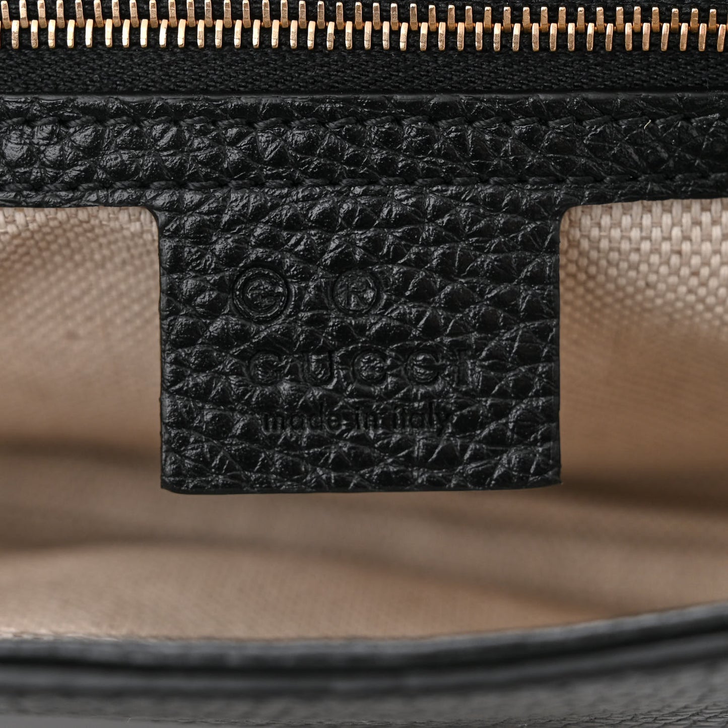 Pebbled Calfskin Medium Soho Flap Crossbody Black
