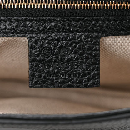 Gucci Pebbled Calfskin Medium Soho Flap Crossbody Black 6 of 10