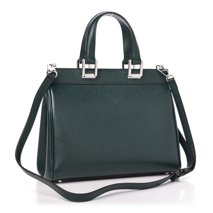 Gucci Grainy Calfskin Small Zumi Top Handle Bag Vintage Green 3 of 9