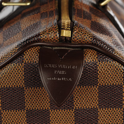 Louis Vuitton Damier Ebene Speedy 30 8 of 9