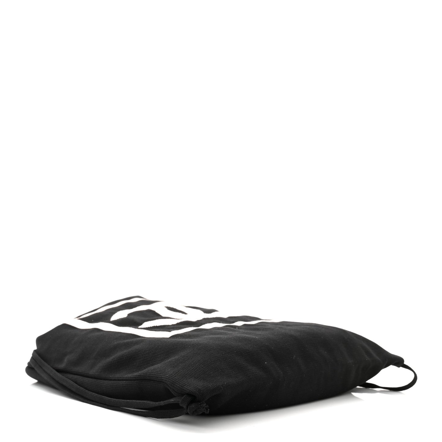 Cotton CC Drawstring Sport Line Backpack Black