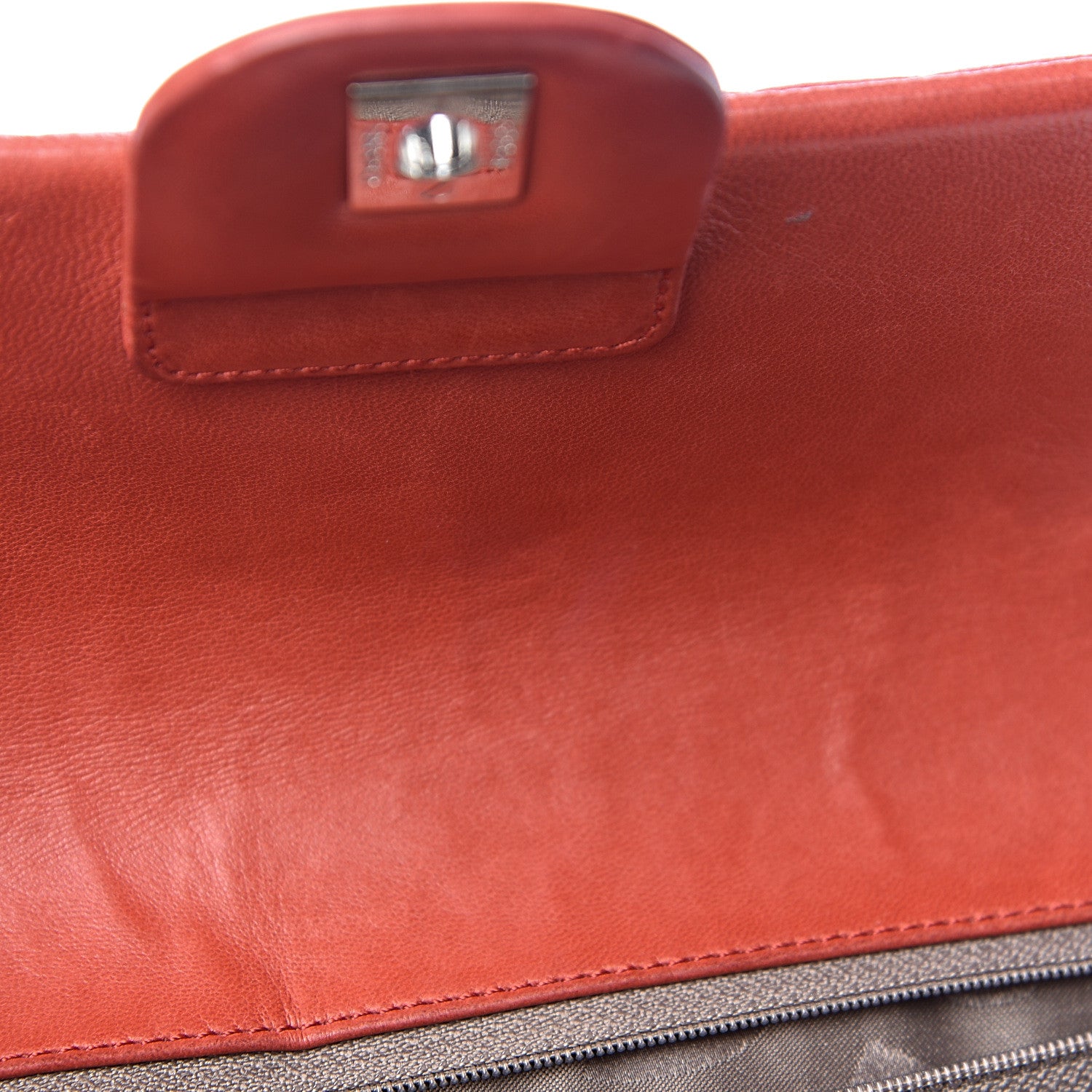 Chanel Lambskin Vertical Quilted East West Flap Red 8 of 24
