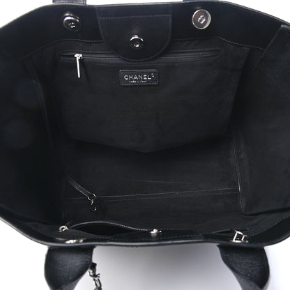 Chanel Caviar Medium Studded Deauville Tote Black 5 of 10