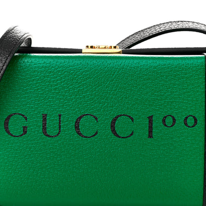 Gucci Grained Calfskin Gucci 100 Mini Bag Green 8 of 12