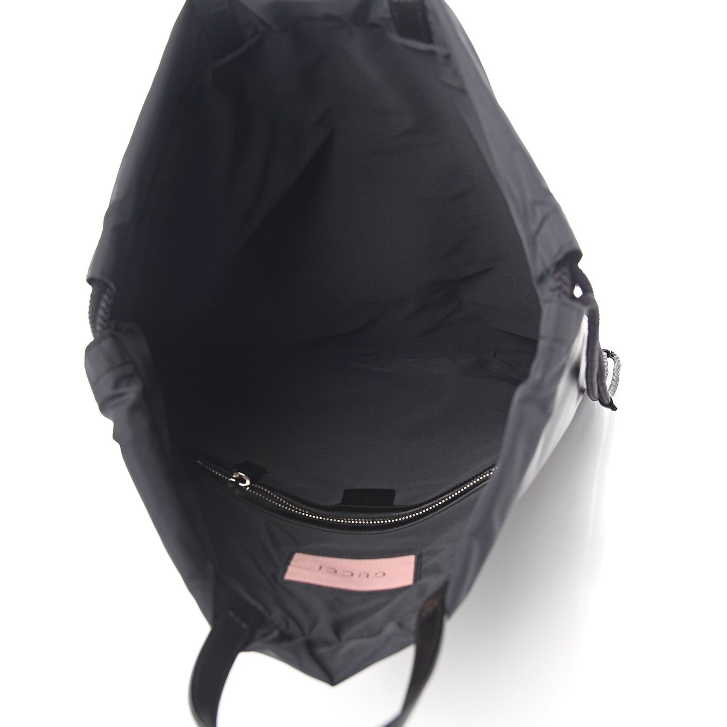 Calfskin Small GucciGhost Drawstring Backpack Black