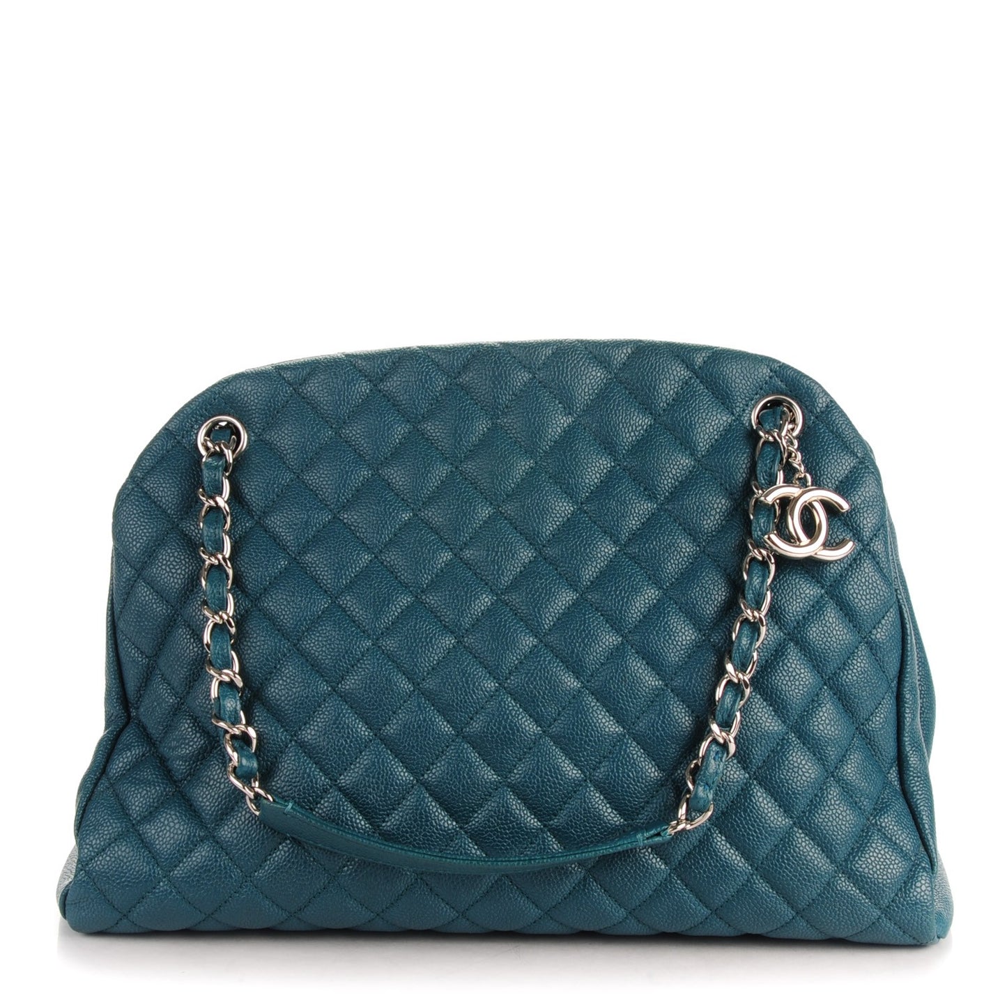 Caviar Quilted Large Just Mademoiselle Turquoise