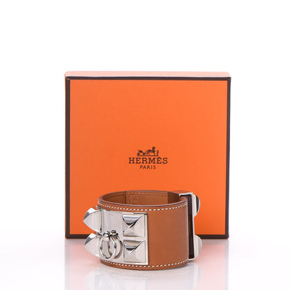 Hermes Barenia Collier de Chien CDC Bracelet S Fauve 6 of 6