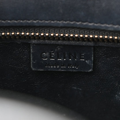 Celine Bullhide Calfskin Nubuck Bi-Color Nano Luggage Black White 6 of 14