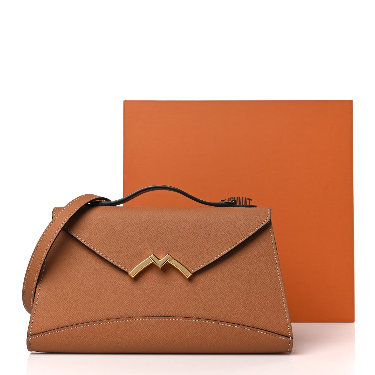 Carat Calfskin Gabrielle Clutch Cannelle