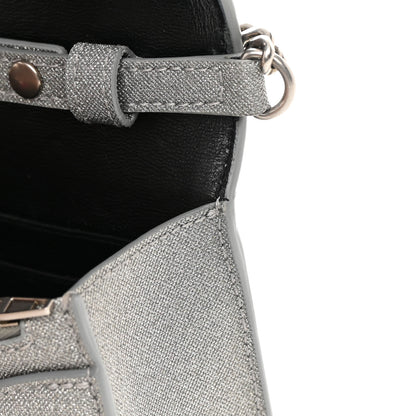 Balenciaga Glitter Fabric Hourglass Chain Bag Grey 13 of 14