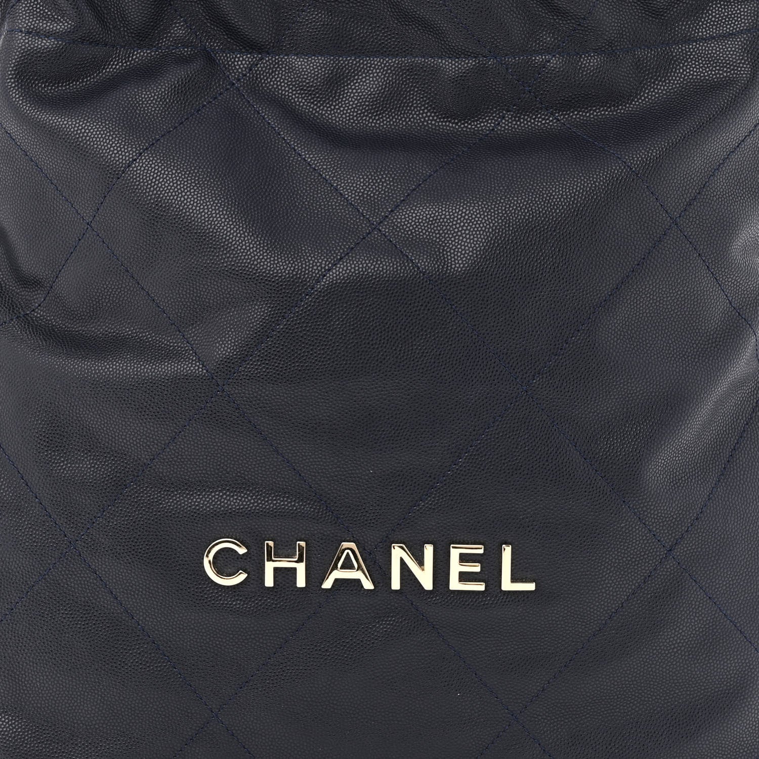 Chanel Shiny Caviar Quilted Small Chanel 22 Dark Blue 9 of 11