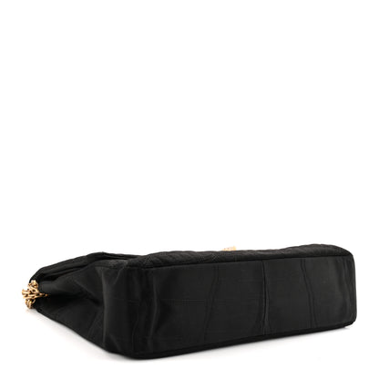 Chanel Satin Coco's Croc 2.55 Reissue 227 Flap Black 4 of 10