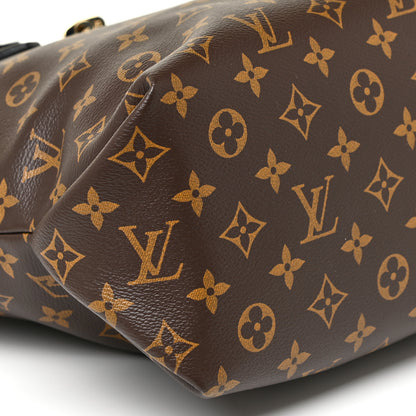 Louis Vuitton Monogram Flower Zipped Tote MM Black 8 of 10