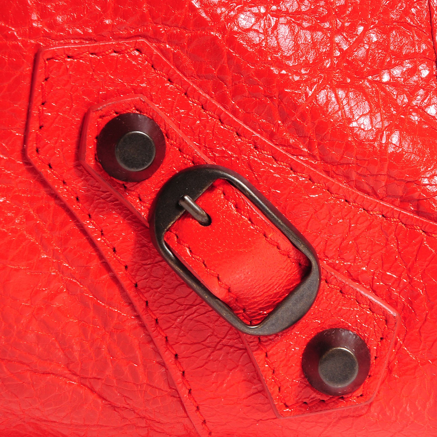 Balenciaga Agneau Classic Hardware City Rouge Coquelicot Rouge Braise 9 of 12