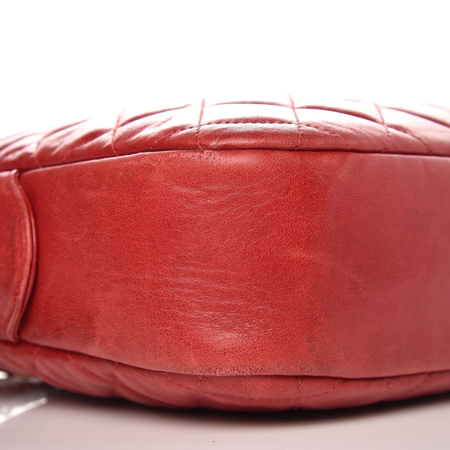 Chanel Lambskin Quilted Camera Case Bag Red 5 of 11