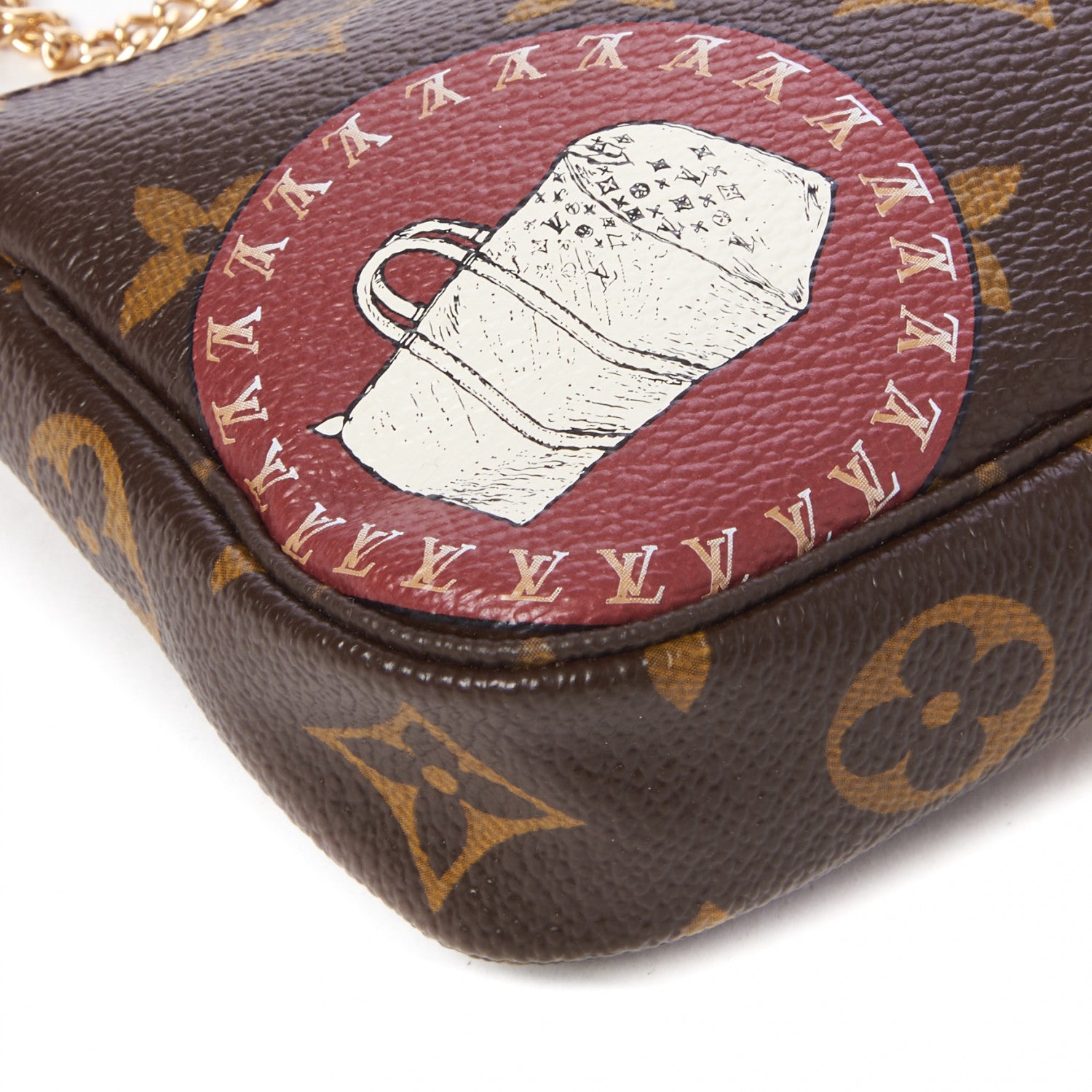 Louis Vuitton Monogram Patch Mini Pochette Accessories 5 of 8