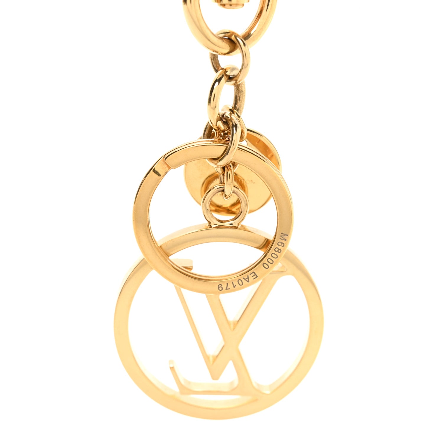 Louis Vuitton LV Circle Bag Charm Key Holder Gold 3 of 5