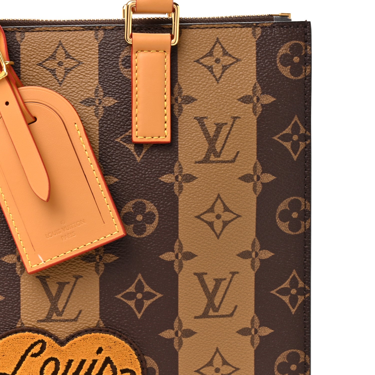 Louis Vuitton X NIGO Reverse Monogram Stripes Sac Plat Cross 7 of 9