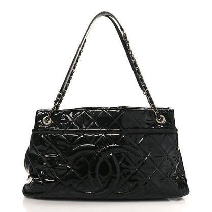 Chanel Patent Quilted Timeless CC Soft Tote Black 1 of 8