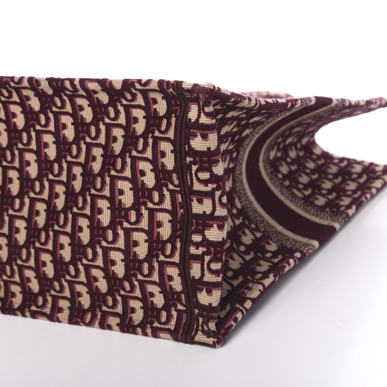 Christian Dior Oblique Large Book Tote Burgundy Multicolor 10 of 16