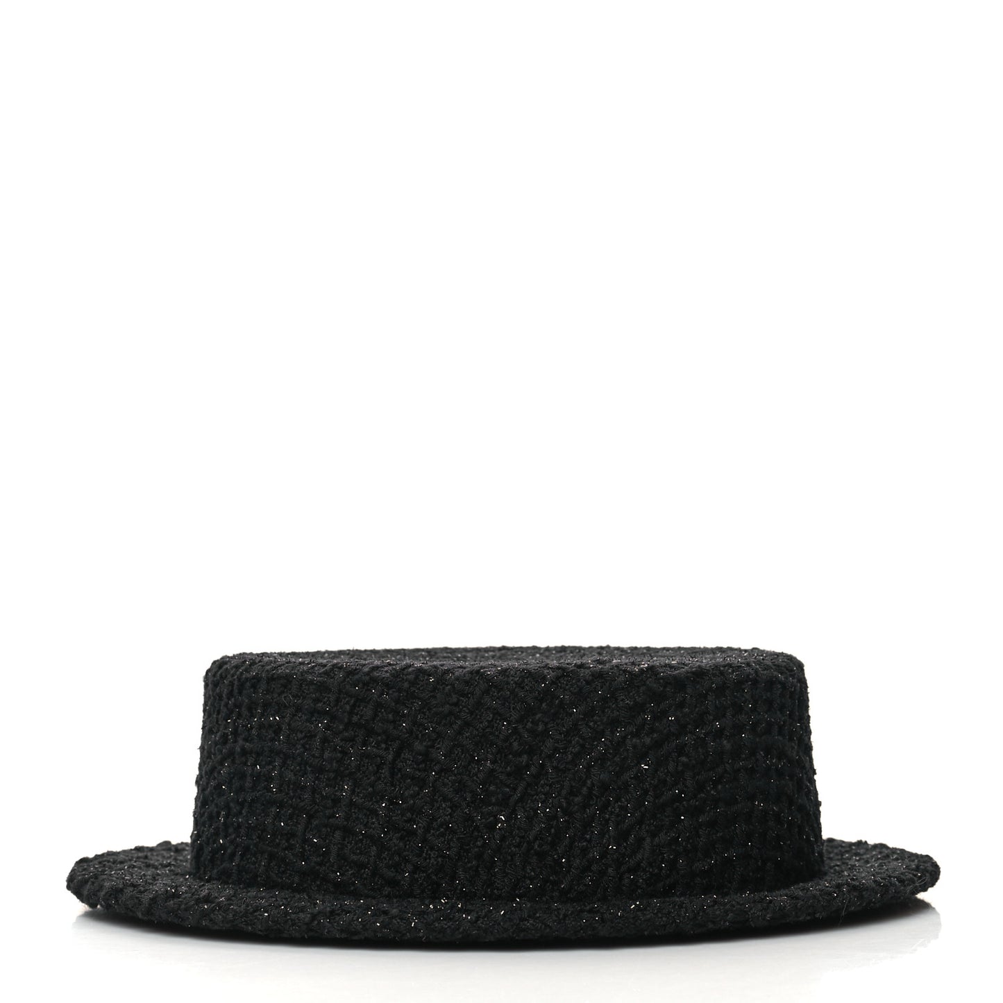 Tweed Boater Hat M Black
