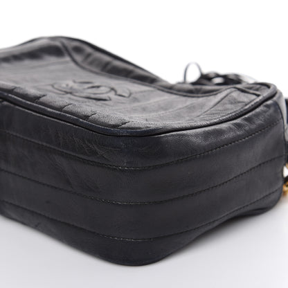Chanel Lambskin Vertical Quilted Tassel Camera Case Black 9 of 18