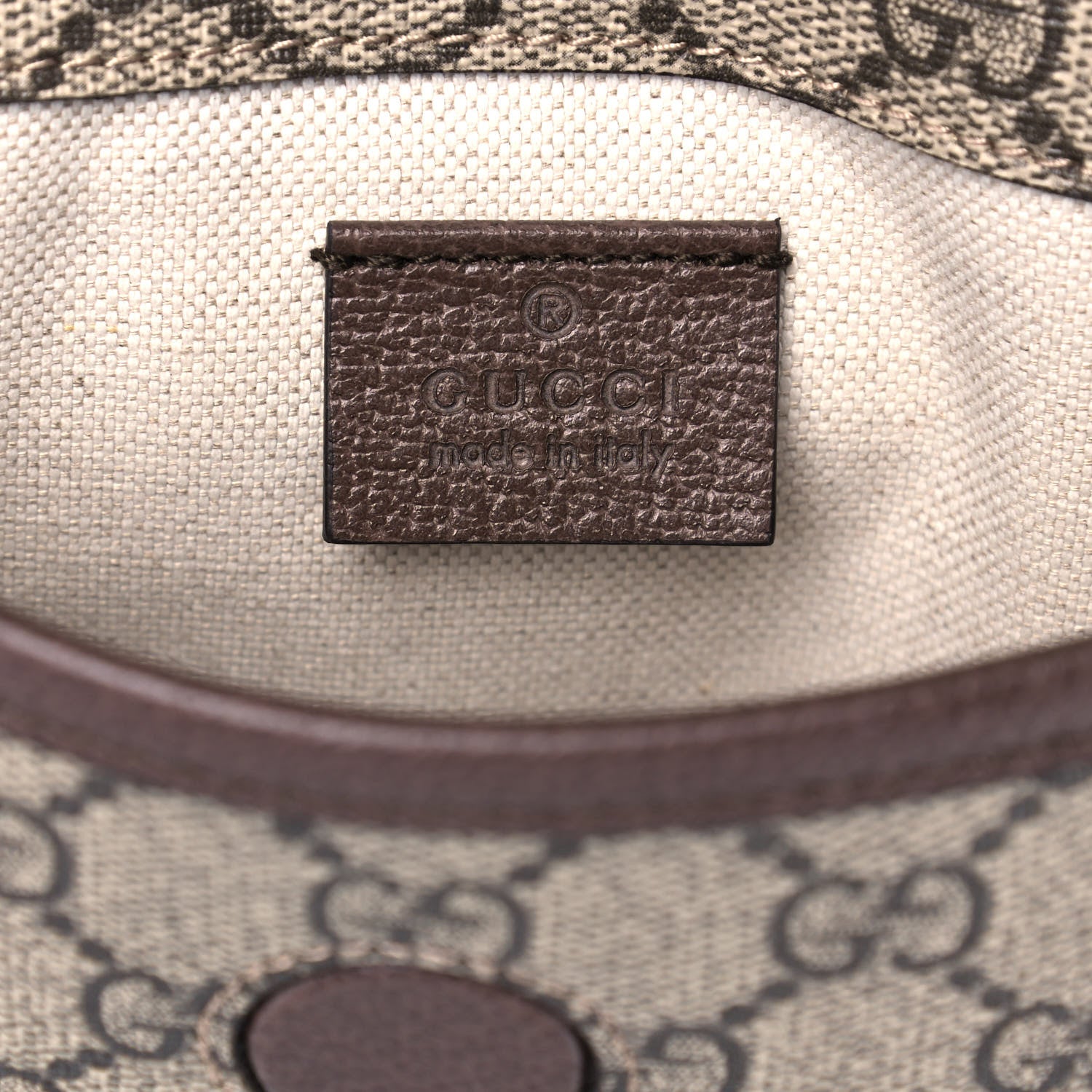 Gucci GG Supreme Monogram Neo Vintage Web Belt Bag Brown 6 of 11