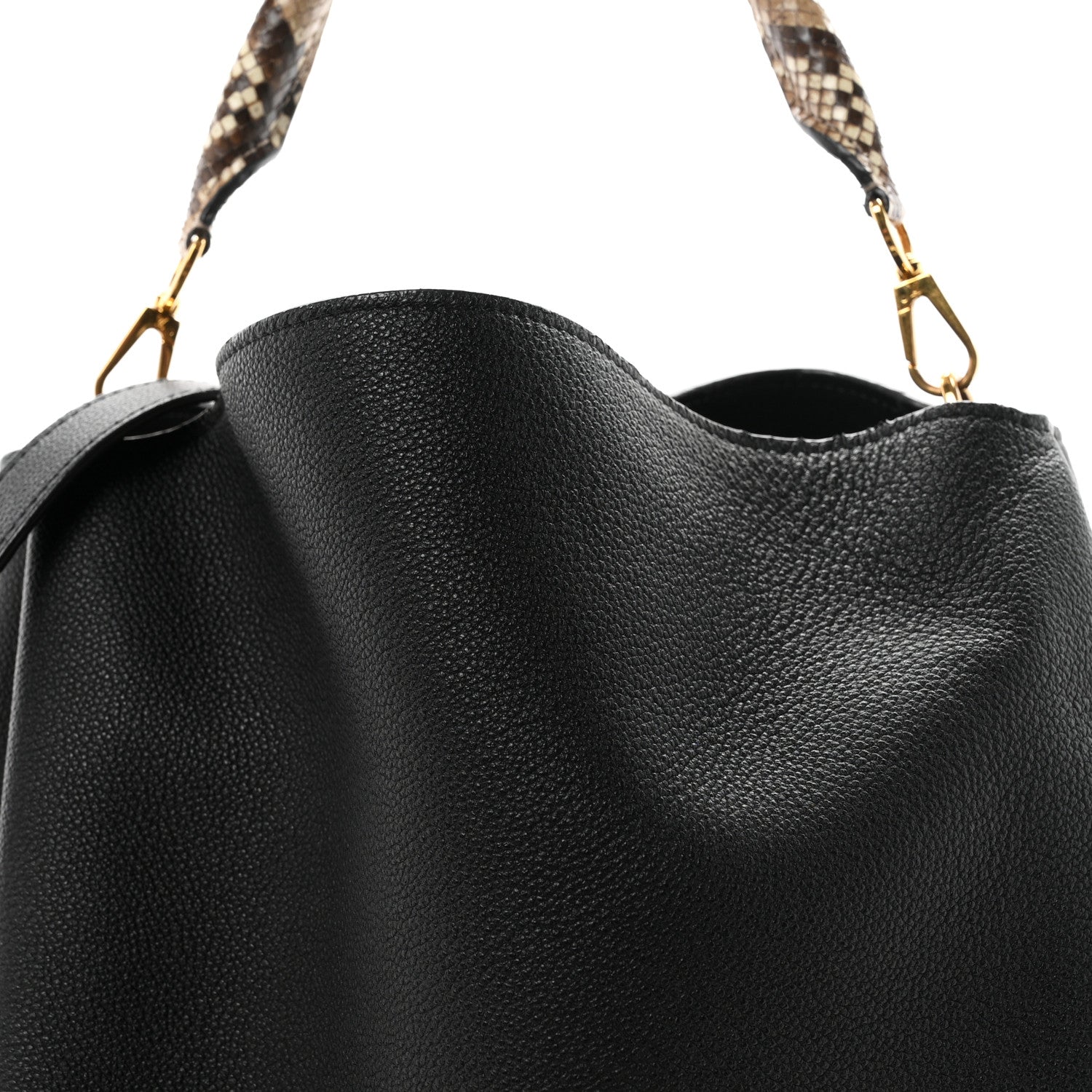 Louis Vuitton Veau Cachemire Snakeskin Babylone MM Black 8 of 10