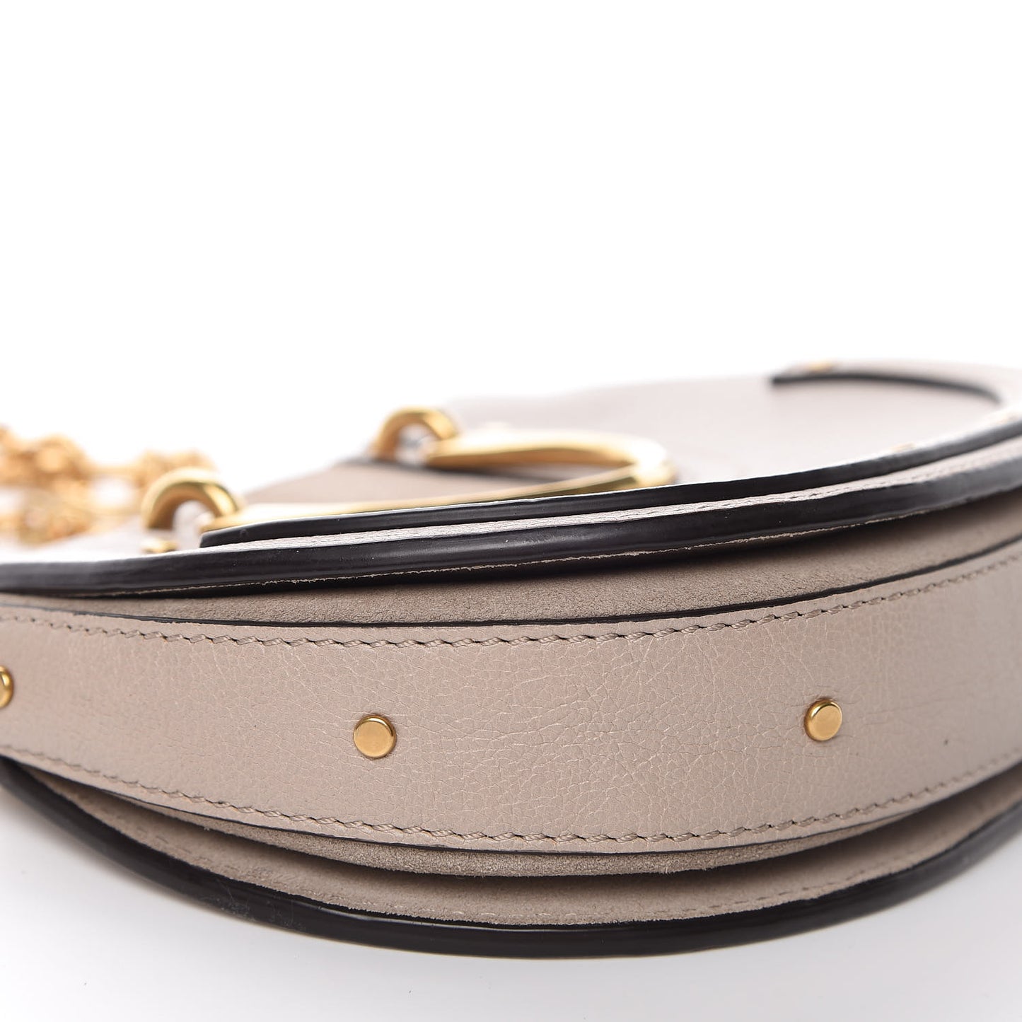 Calfskin Suede Mini Pixie Signature Belt Bag Motty Grey