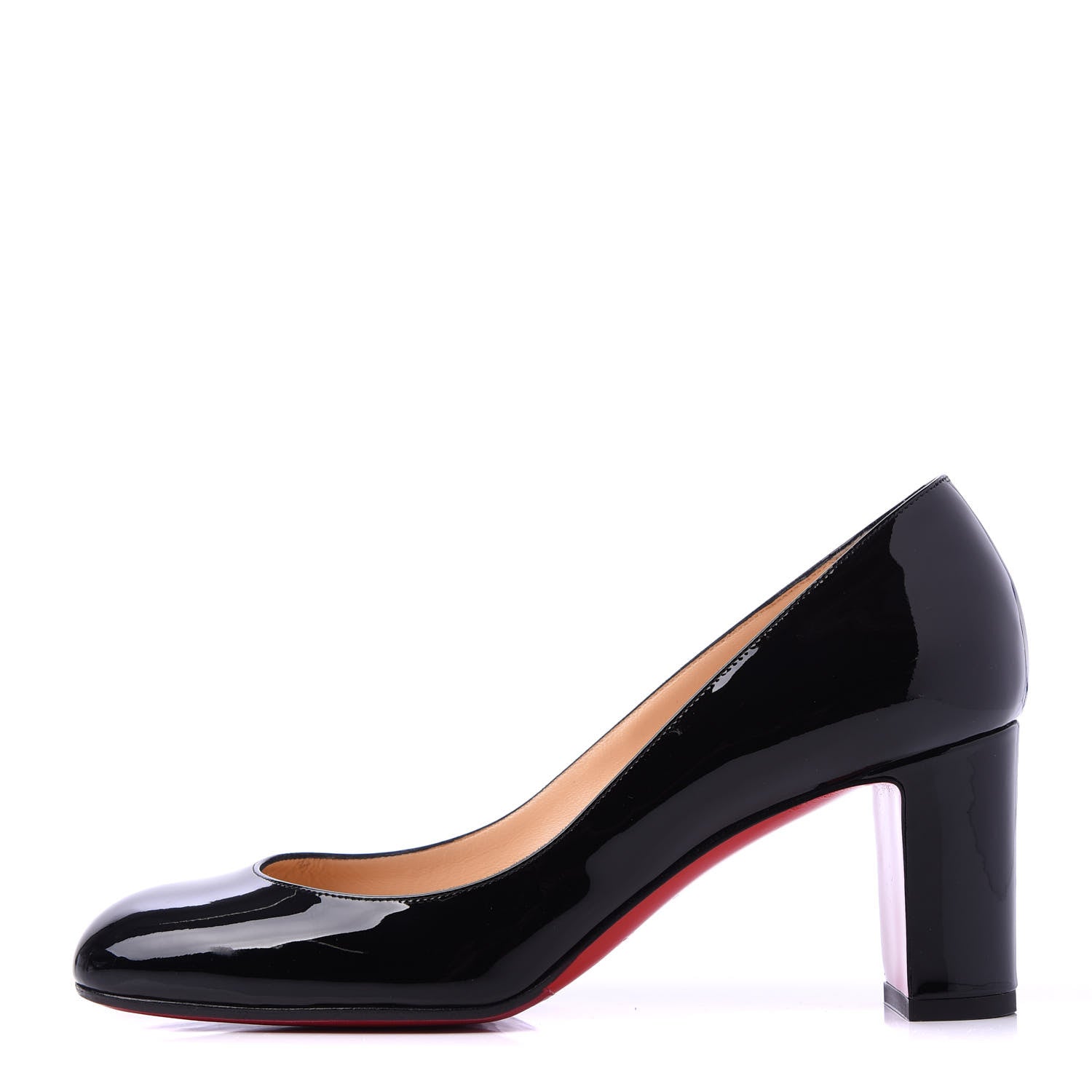 Christian Louboutin Patent Cadrilla 70 Pumps 38 Black 1 of 9