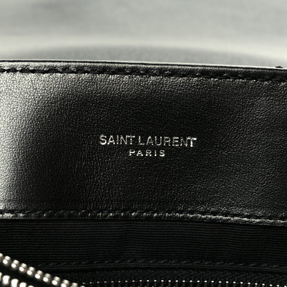 Saint Laurent Calfskin Y Quilted Monogram Medium Loulou Chain Satchel Black 10 of 21