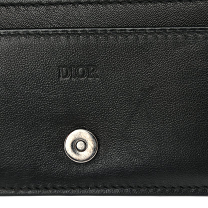 Christian Dior Coated Canvas CD Diamond Flap Card Holder Black 9 of 9