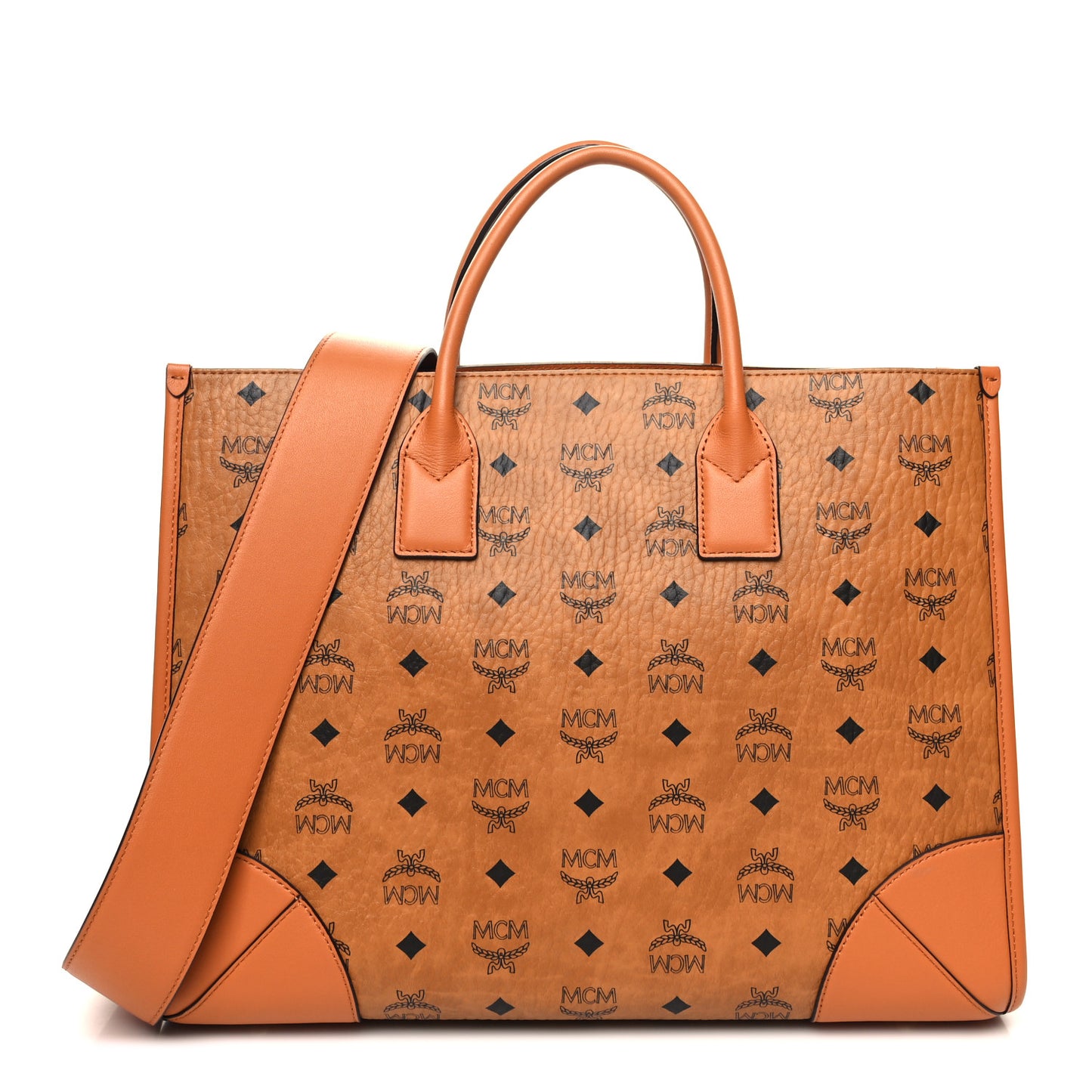 Visetos Large Munich Tote Cognac