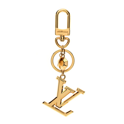 Louis Vuitton LV Facettes Bag Charm Key Holder Gold 1 of 3