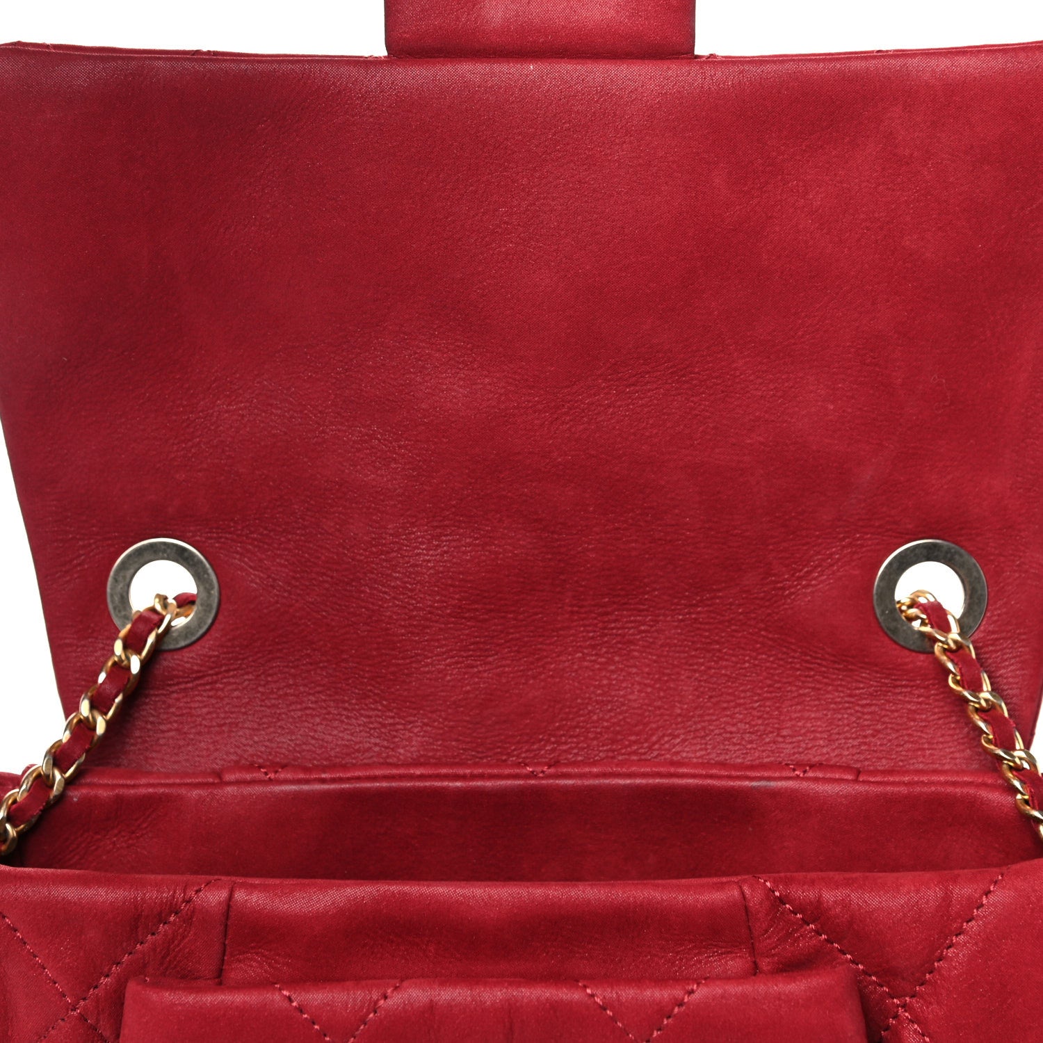 Chanel Iridescent Calfskin Quilted Flap Bag Red 11 of 12