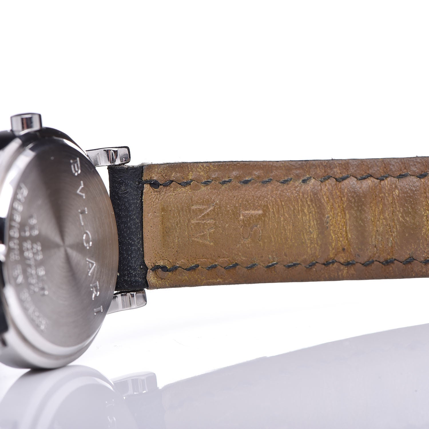 Bulgari Stainless Steel Calfskin 26mm Quartz Watch Black 7 of 10