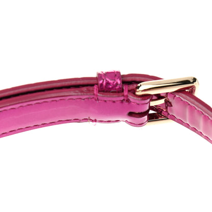 Christian Dior Metallic Patent Micro-Cannage Small Diorama Flap Bag Fuchsia 10 of 10