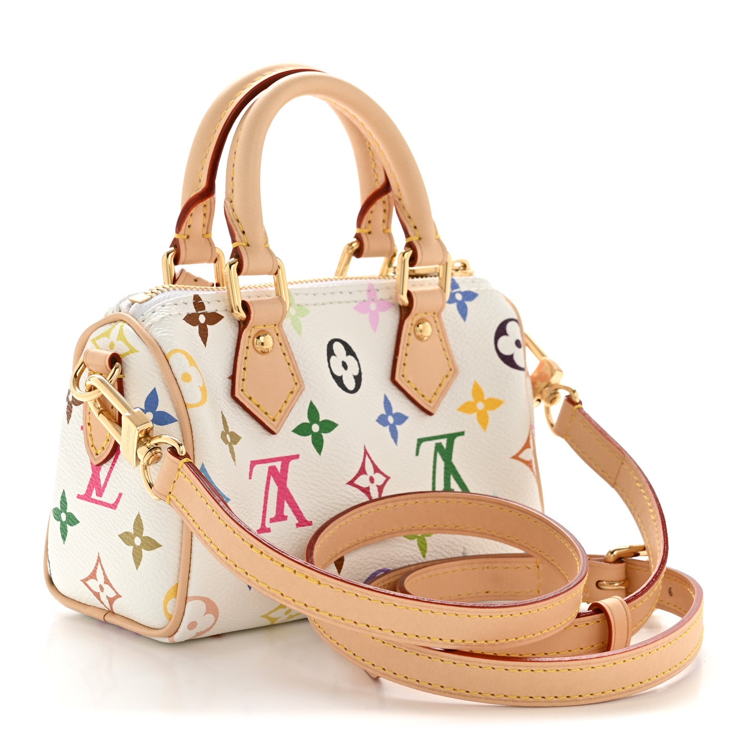 Louis Vuitton LV X TM Monogram Multicolor Nano Speedy White 3 of 11