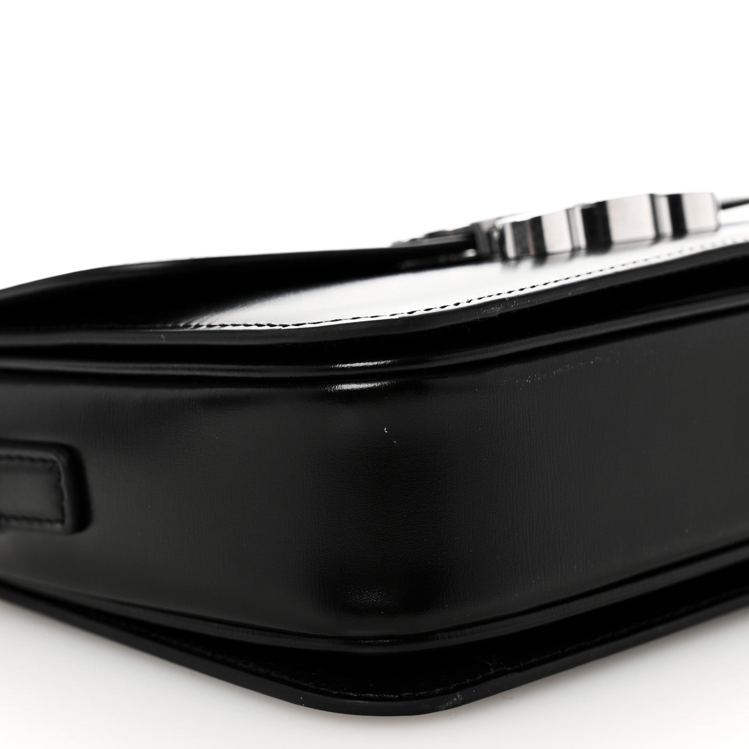Celine Shiny Calfskin Teen Triomphe Black 8 of 10