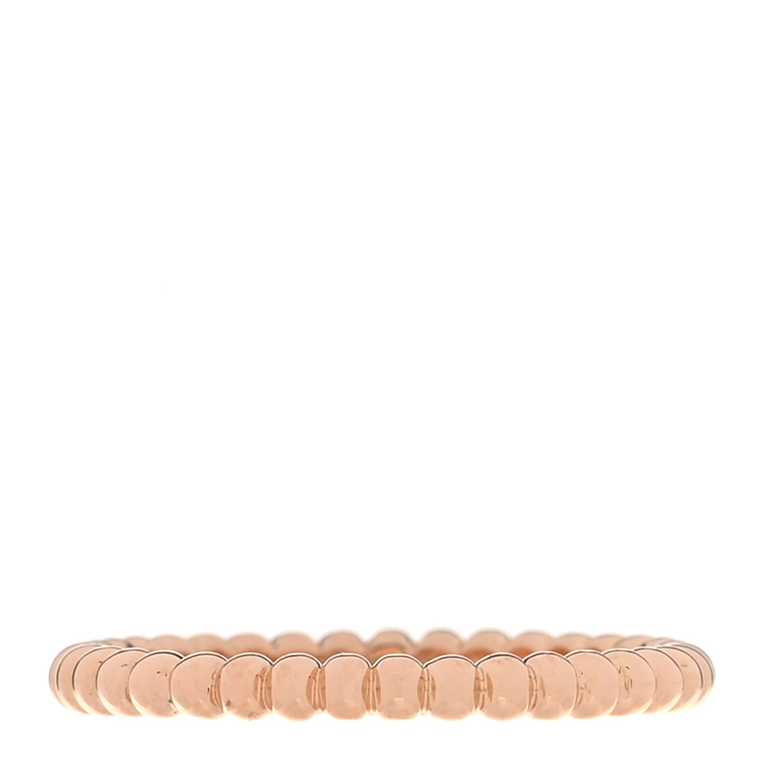 Van Cleef & Arpels 18K Rose Gold Small Perlee Ring 52 6 1 of 5