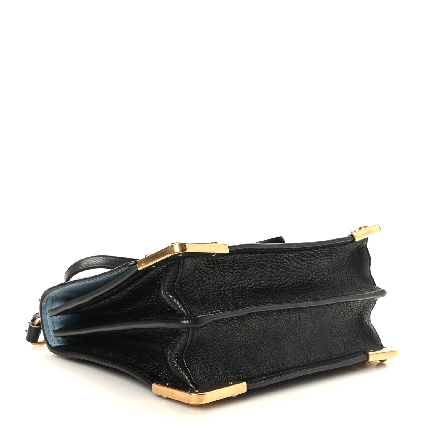 Glace Calf Soft Cahier Bag Black Astrale