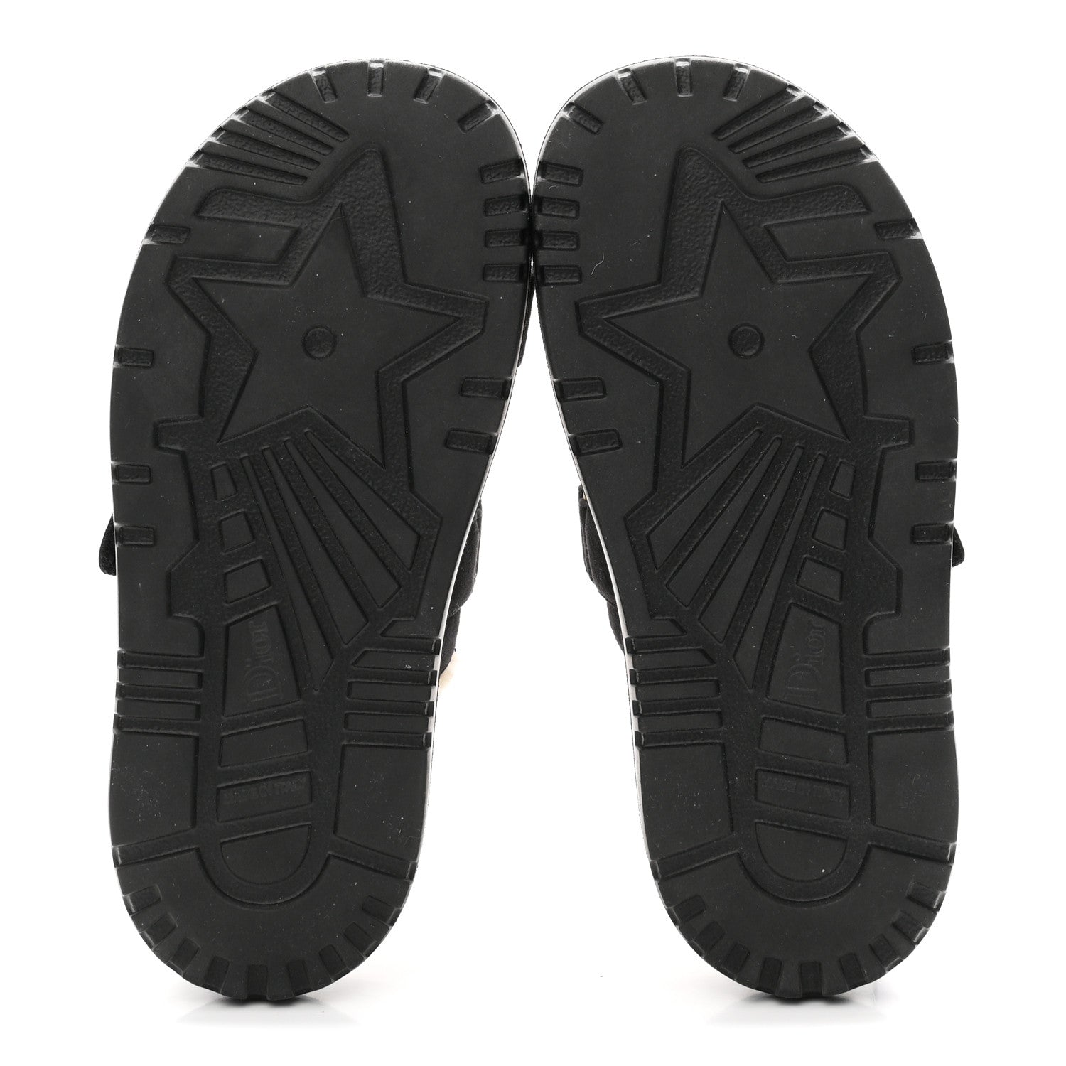 Christian Dior Suede Goatskin Shearling Effect Dioract 10mm Slide Sandals 35.5 Black 6 of 10