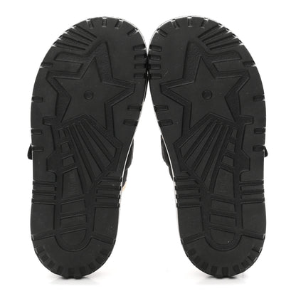 Christian Dior Suede Goatskin Shearling Effect Dioract 10mm Slide Sandals 35.5 Black 6 of 10