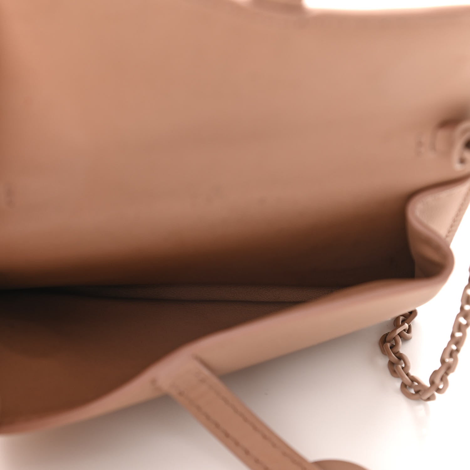 Christian Dior Ultra Matte Calfskin Nano Saddle Chain Pouch Rose Des Vents 5 of 11