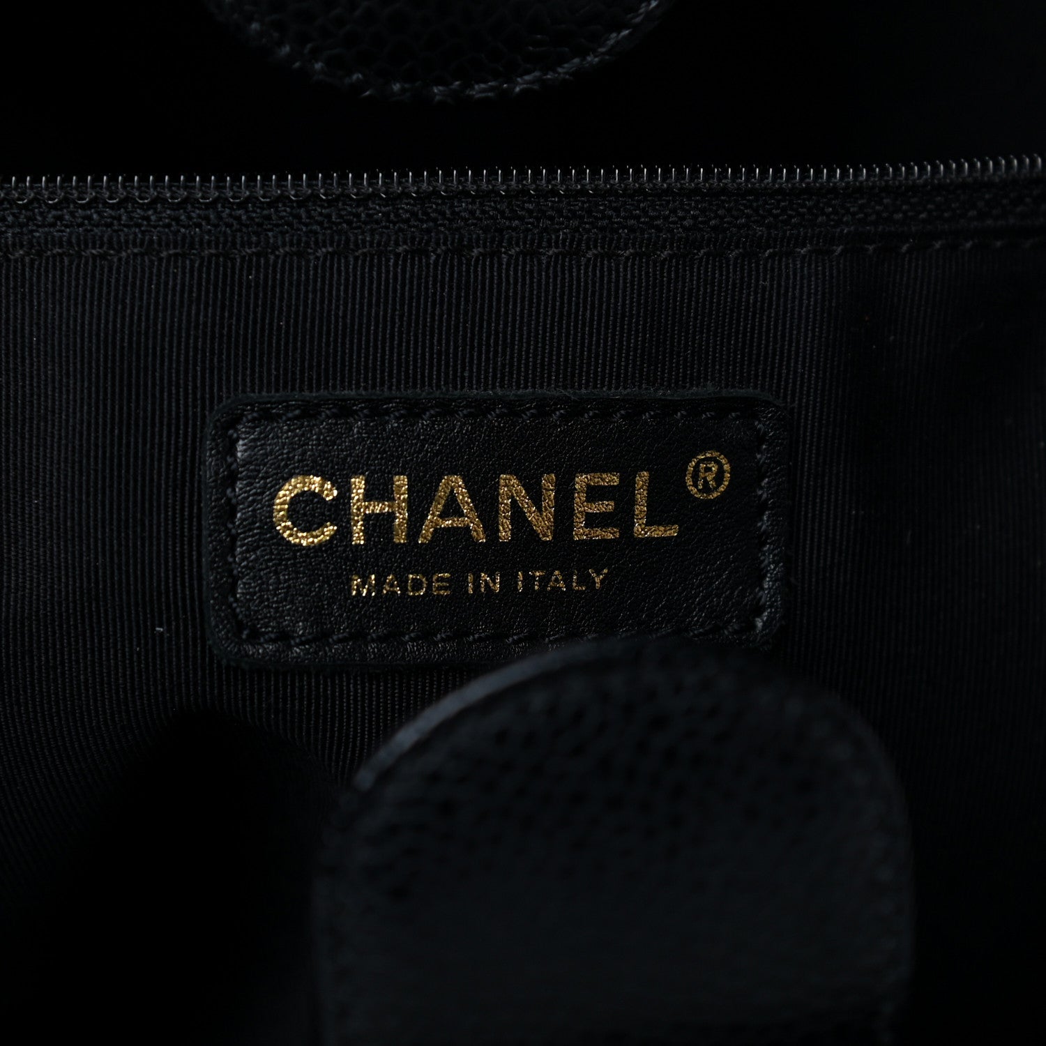 Chanel Caviar Quilted Petit Shopping Tote PST Black 6 of 19